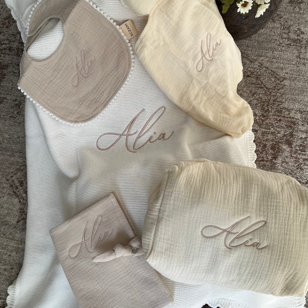 GRANDE TROUSSE DE TOILETTE EN GAZE DE COTON – Image 2